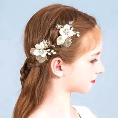 シルバー　ヘアピン　２個set　パール