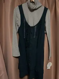 マタニティウェア　２点セット　長袖シャツは新品　L ワンピ美品M