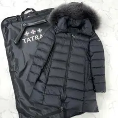 極美品★2022年モデル 人気 サルマ タトラス ダウンコート ファー 01 黒のサムネイル