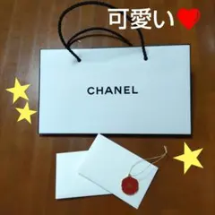 シャネル　CHANEL　カメリアチャーム　ショッパー　メッセージカード☓２