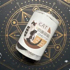 1166】海外 6m巻 マットPETカッティングマスキングテープ 旅行ねこ