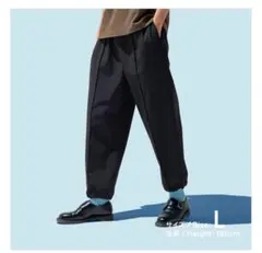 ファミマ　ジョガーパンツ　くろL