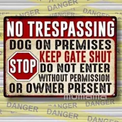 ブリキ看板 置物