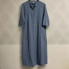 ロングシャツワンピース