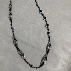 新品　ビーズストーン　ロングネックレス