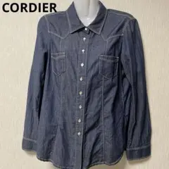 〈訳あり 〉CORDIER デニムシャツ 長袖 インディゴ 42のサムネイル