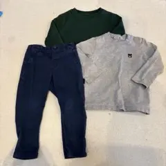 ラルフ、ミキハウス長袖TシャツとH&Mパンツセット85センチ