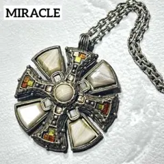 イギリス ヴィンテージ MIRACLE ネックレス 英国製 クロス ペンダント 