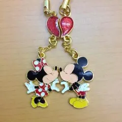 ミッキー&ミニーペアストラップ