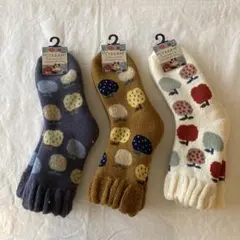 【新品未使用品】裏起毛 ルームソックス3点まとめ売り