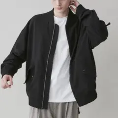 【美品】起毛ビッグシルエットMA-1古着韓国モードストリートY2Kグランジ