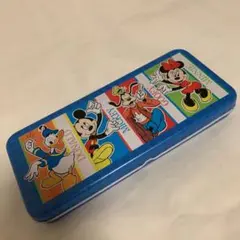 ディズニー 缶ケース 筆箱 二段 ミッキー ミニー ドナルド グーフィー