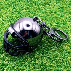 남은 미식축구 실버 블랙 메탈릭 멋진 헬멧 열쇠 고리 1개