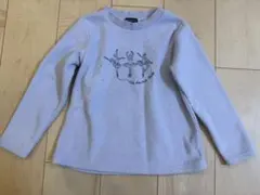 バレリーナ刺繍トレーナー M 薄紫色