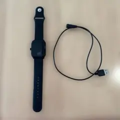 ブラック スマートウォッチ 本体 充電ケーブル付き