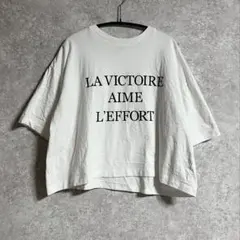 LOWRYS FARM メッセージショートT 半袖Tシャツ