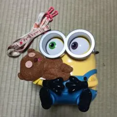 USJミニオンポップコーンバケット、クマのぬいぐるみ付き