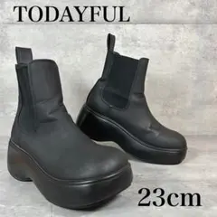 TODAYFUL プラットフォームショートブーツ 厚底 サイドゴア 23cmのサムネイル