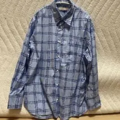 MARNI × UNIQLO 長袖シャツ ライトブルー チェック柄 L