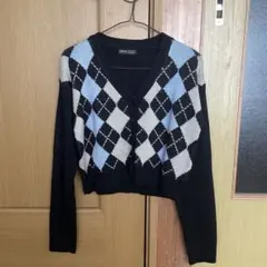 SHEIN アーガイル柄 カーディガン Sサイズ