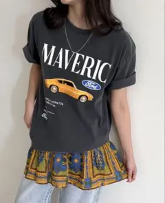 【GOOD ROCK SPEED】FORD MAVERICプリントT ブラック
