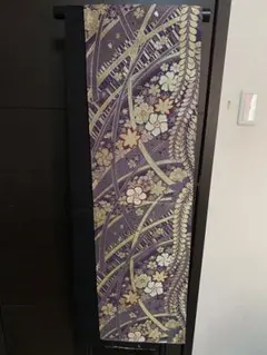 振袖用 袋帯 辻ヶ花調 紫 上品 成人式 結婚式 正絹