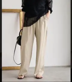 一*龍様 Alo ワイドパンツ ネイビー Mサイズ 美脚 リラックス 新品