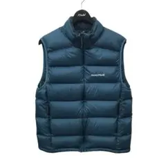montbell ダウンベスト 青
