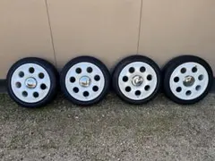 15インチ ホワイト 4穴ホイール4本セットのサムネイル
