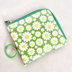 ハンドメイド ミニ財布 キーリング付き カードケース 小銭入れ お札が入る