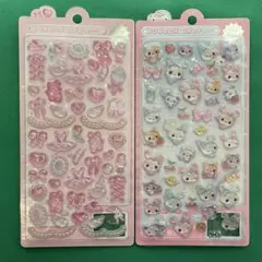 ボンボンドロップシール　がーりーボンボン　キャンディツインズ　新柄　2枚セット