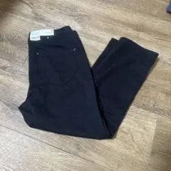 新品 タグ付 ユニクロ イージークロップドパンツ 長ズボン ブラック 140cm
