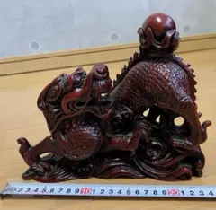 中国　吉祥福龍　石彫