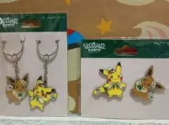 限定品】ピカチュウ・イーブイ／ポケパーク カントー ピンズセット