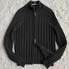 (XLサイズ相当) クルチアーニ ドライバーズニット ダブルジップ ハイネック