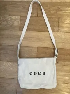 coen ショルダーバッグ ベージュ、中古