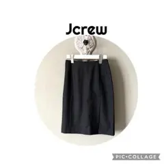 J.Crew タイトスカート wool100グレー前スリット0のサムネイル