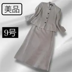 美品✨コレット／千鳥格子　グレー　ジャケットスカートスーツ セットアップ