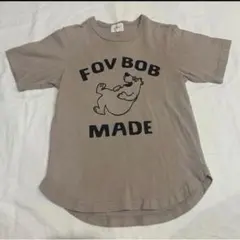 FOV BOB MADE クマプリント 半袖Tシャツ グレー 120cmのサムネイル