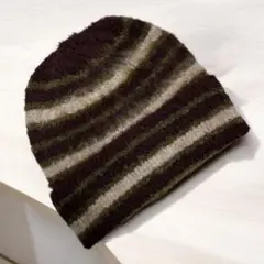 ビーニー Y2K ヴィンテージ ボーダー ユニセックス