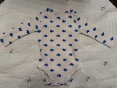 韓国子供服クジラ柄ロンパースsサイズ
