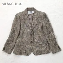 ビランクロス ツイードジャケットフォーマル 日本製 きれいめ 美品 おしゃれ