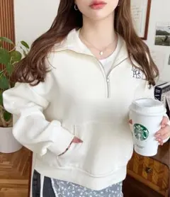 moment+ ハーフジップ