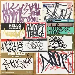 ② グラフィティー 手描きステッカー10枚セット graffiti グラフィティ