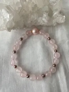 ローズクォーツ 天然石 ブレス