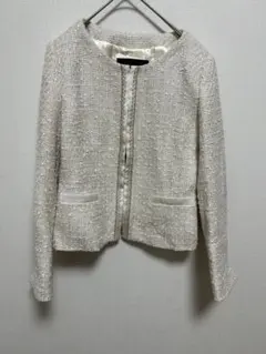 UNTITLED ツイード ノーカラージャケット M 日本製