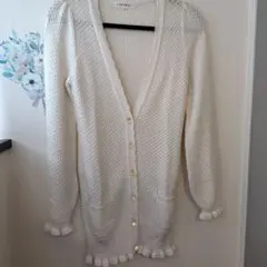 JAYRO 透かし編みカーディガン Mサイズ アイボリー