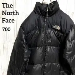 ノースフェイス　ヌプシ ダウンジャケット　メンズL100　黒　700フィル　古着