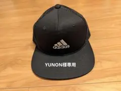 adidas　キッズ　メッシュ　キャップ　黒　帽子　新品