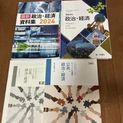 高等学校 政治・経済 公共　資料集　教科書　チェック＆演習　共テ対策　3点セット